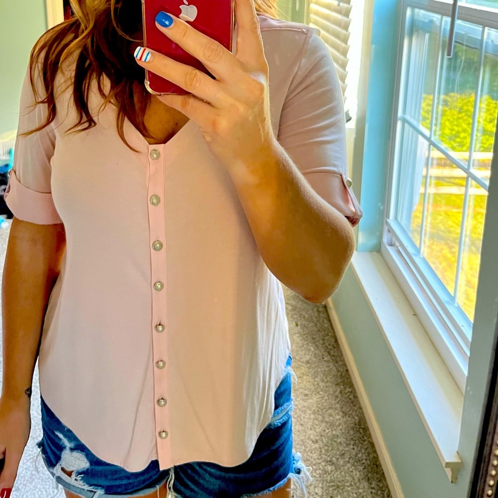 Blush colored top